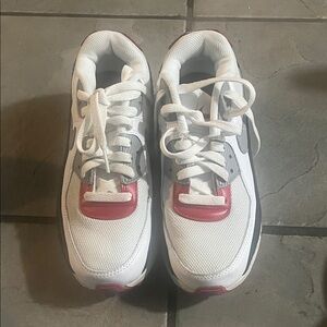 Nike Kids White and Red Sneakers